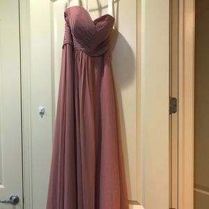 Azazi Yazmin dusty rose ball gown